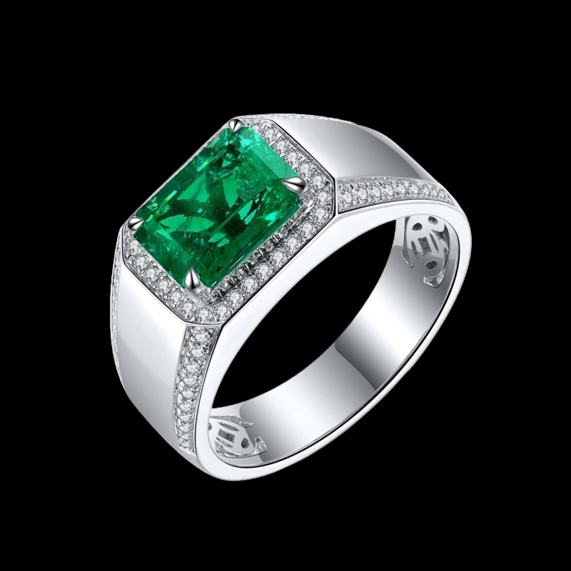 Sierra 3.0 cts Emerald Cut Ring For Mens