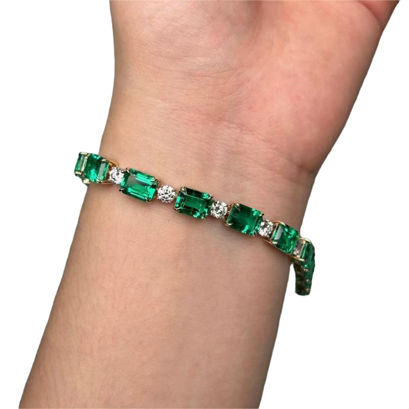 Sierra Emerald Tennis Bracelet