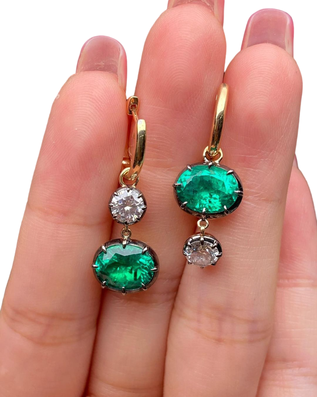 Sierra Emerald Drop Earrings