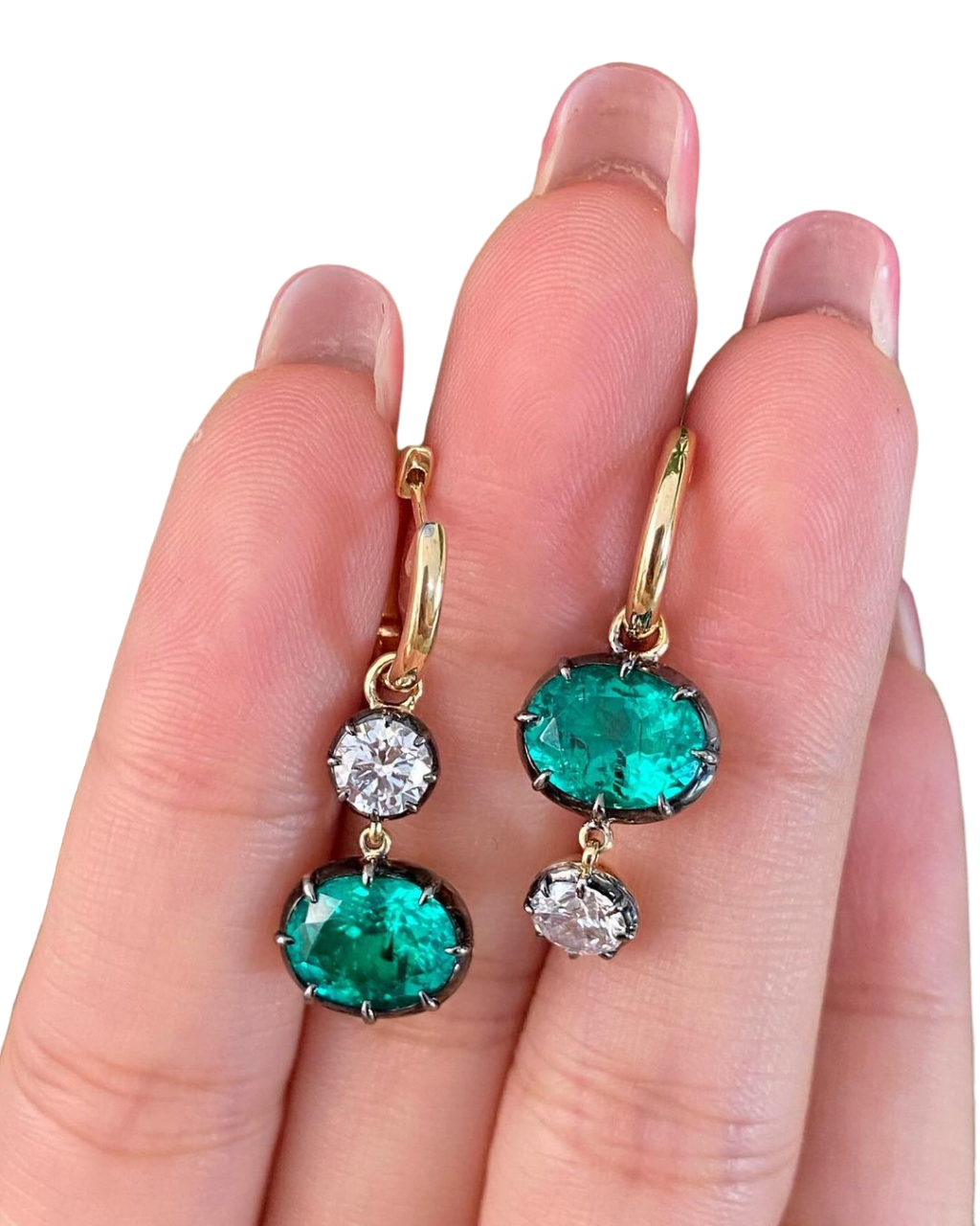 Sierra Emerald Drop Earrings