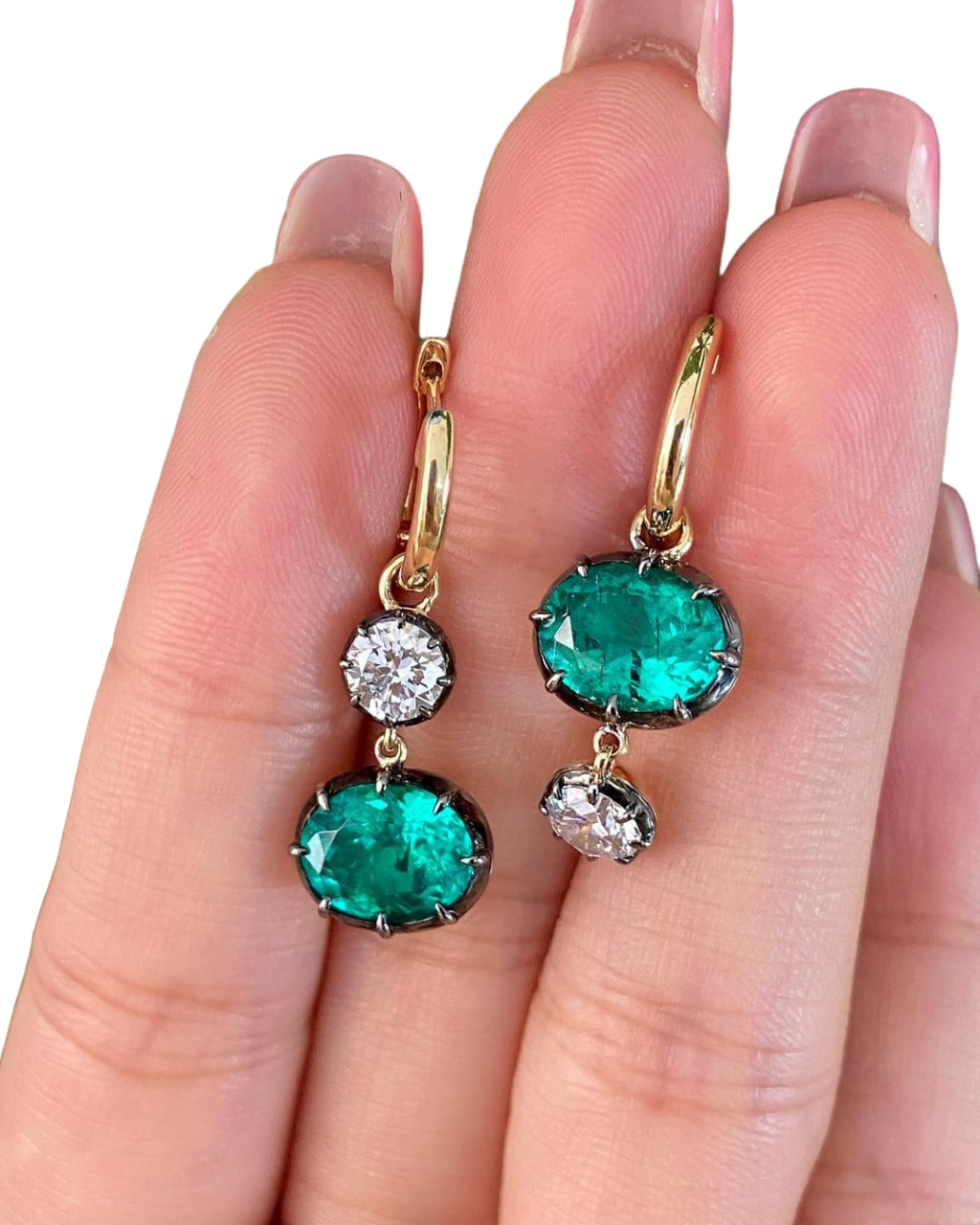 Sierra Emerald Drop Earrings