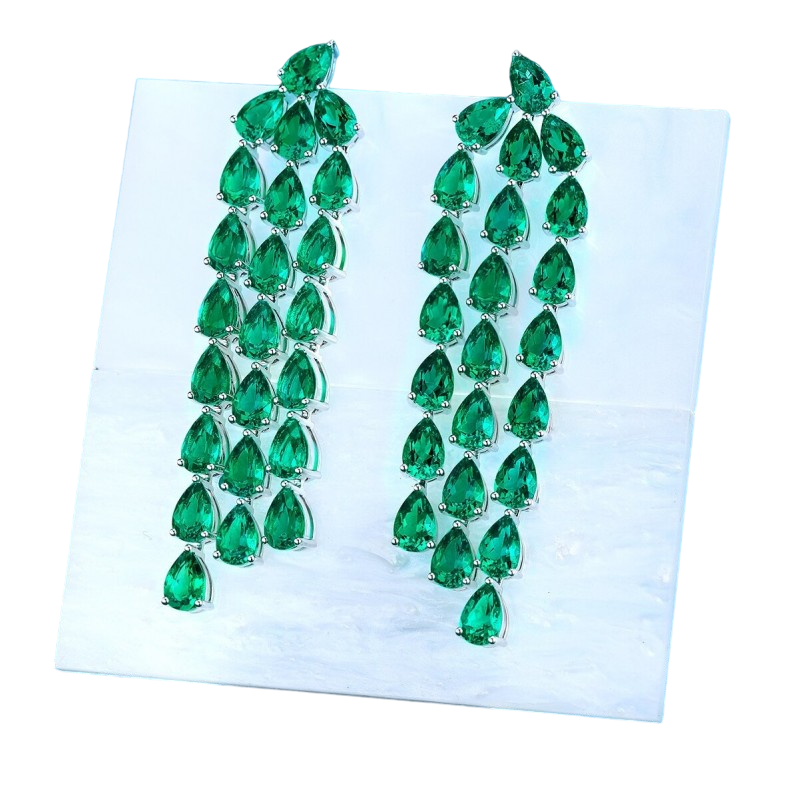 Sierra River Esmeralda Tassel Earrings
