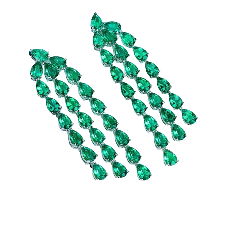 Sierra River Esmeralda Tassel Earrings