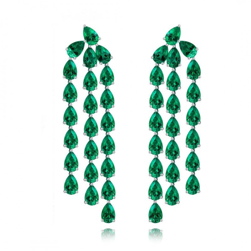 Sierra River Esmeralda Tassel Earrings