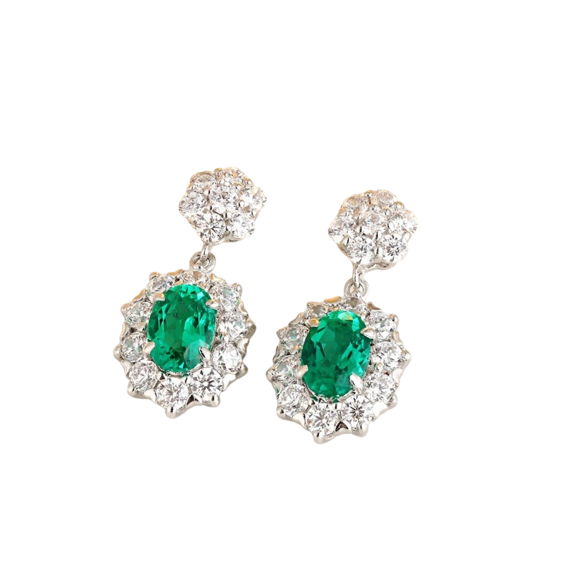 Sierra Halo Floral Studs