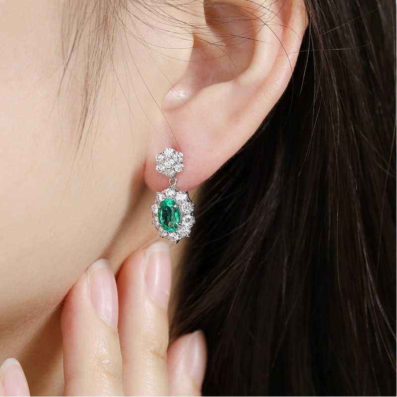 Sierra Halo Floral Studs