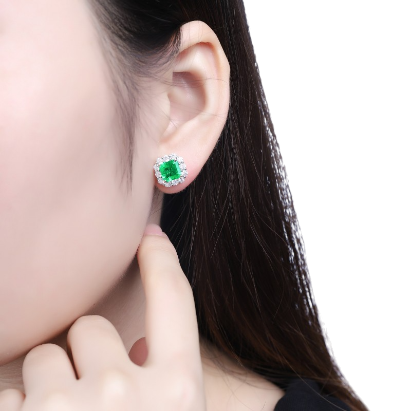 Sierra 3.07 Emerald Cut Studs