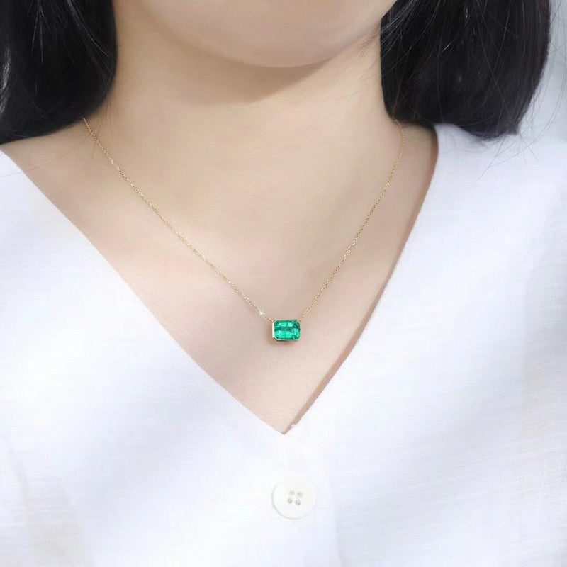 Sierra 2.50 cts Emerald Cut Pendant