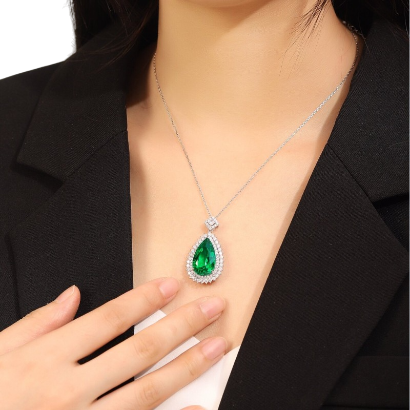 Sierra 11.0 cts Pear Cut Pendant