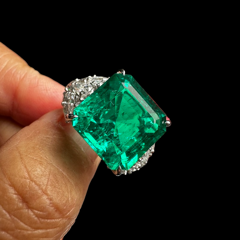Sierra 10.27ct Emerald Cut Giant Ring