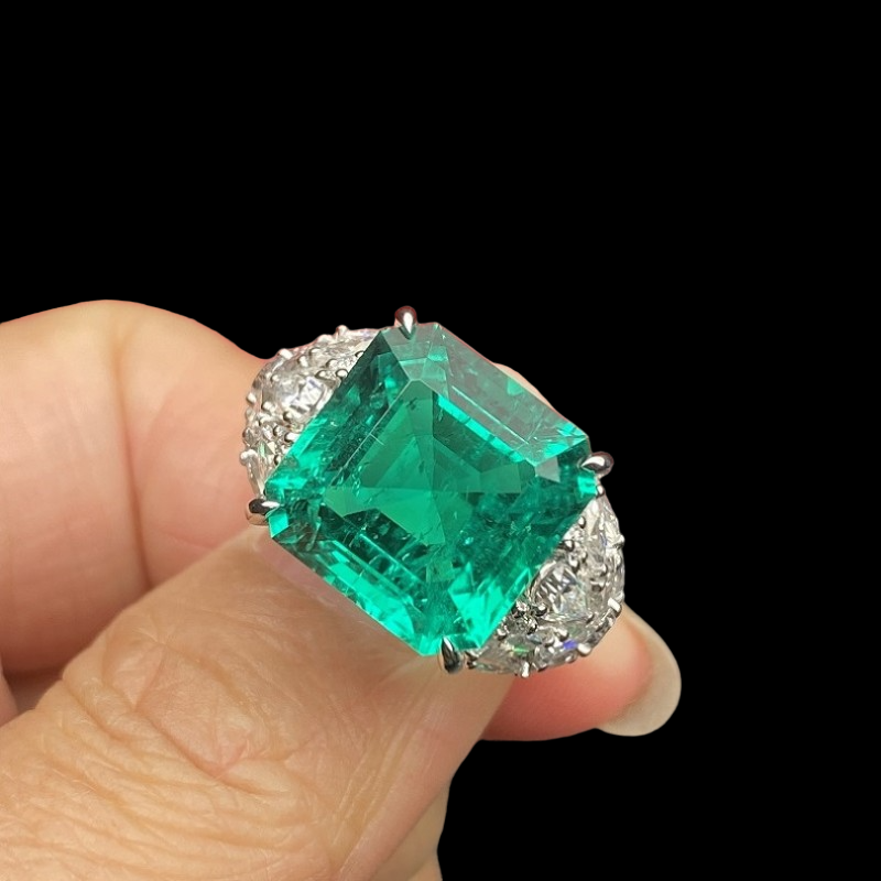 Sierra 10.27ct Emerald Cut Giant Ring