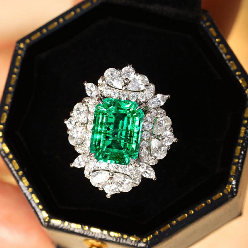 Sierra 3.18ct Lab Grown Emerald Ring
