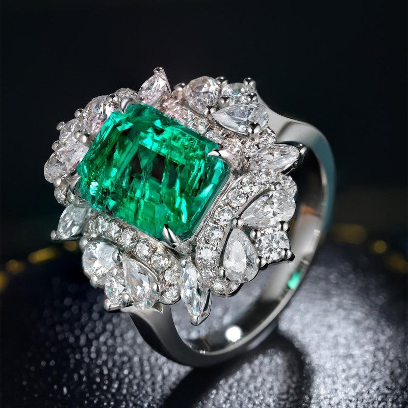Sierra 3.18ct Lab Grown Emerald Ring