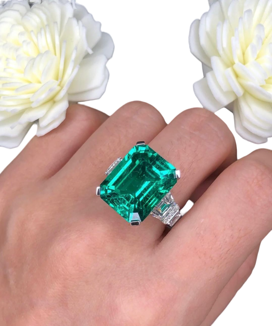 Sierra 6.5 Emerald Cut Engagement Ring