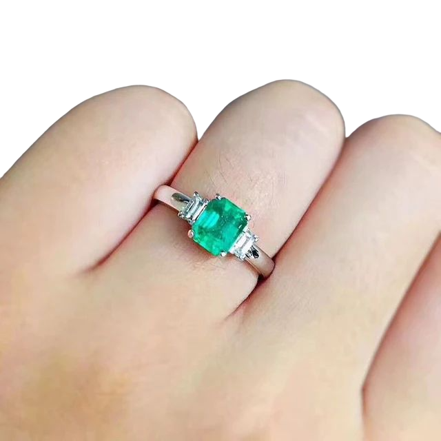 Sierra Emerald Cut 2.5 carat Prong Ring