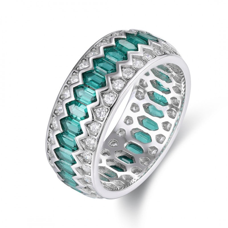Sierra Hexagon Wedding Band