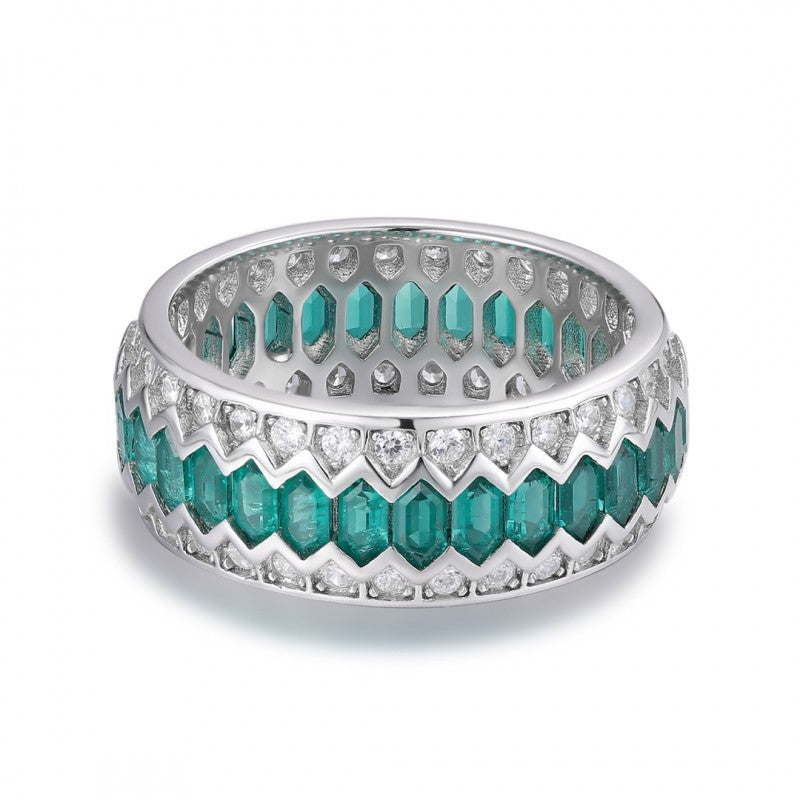 Sierra Hexagon Wedding Band