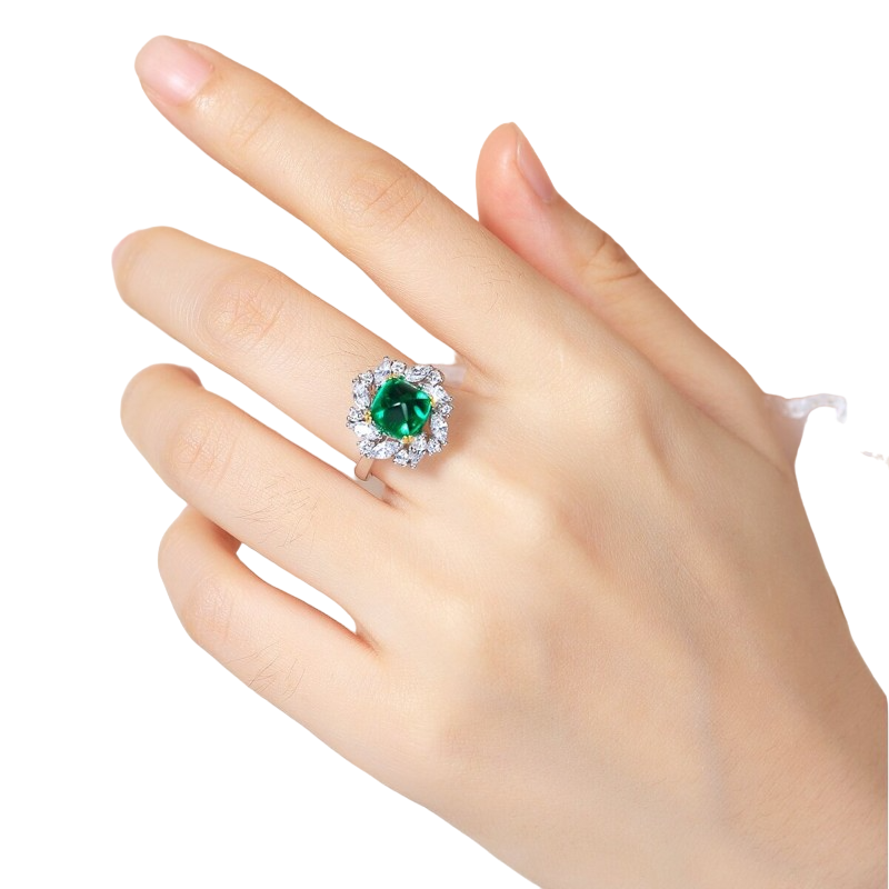 Sierra 2.48 Sugerloaf Emerald Ring
