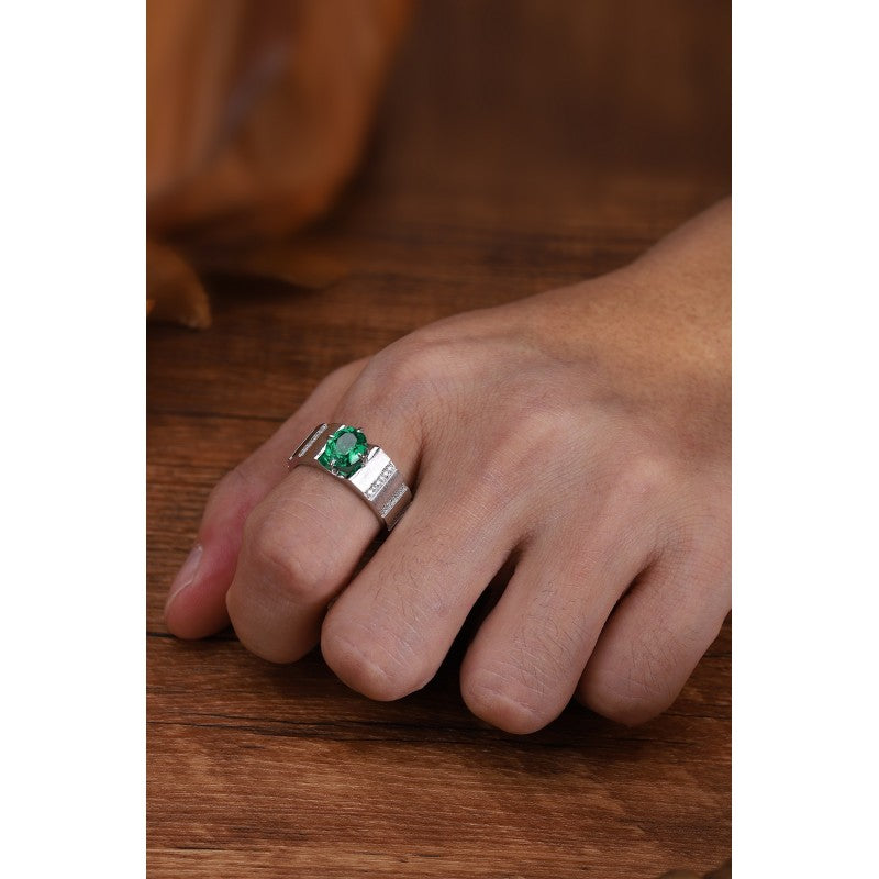 Sierra 1.6 cts Oval Cu Emerald Stairs Ring