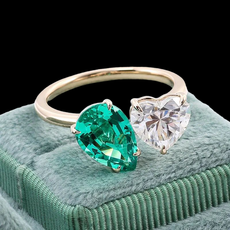 Sierra Forever Love Emerald Diamond Ring EM24R08