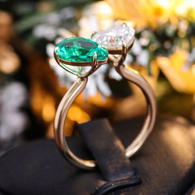 Sierra Forever Love Emerald Diamond Ring EM24R08