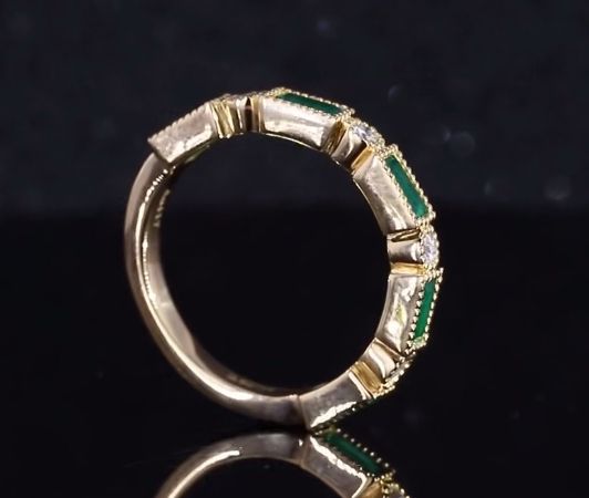Sierra Baguette Half Eternity Band Ring