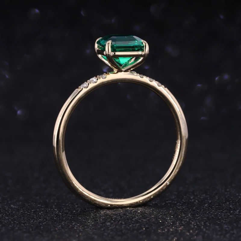 Sierra 2.50 carat Asscher Cut Emerald Ring