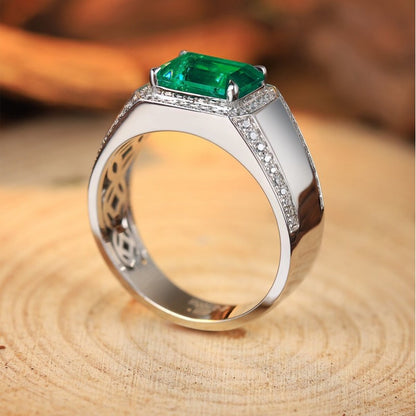Sierra 3.0 cts Emerald Cut Ring For Mens