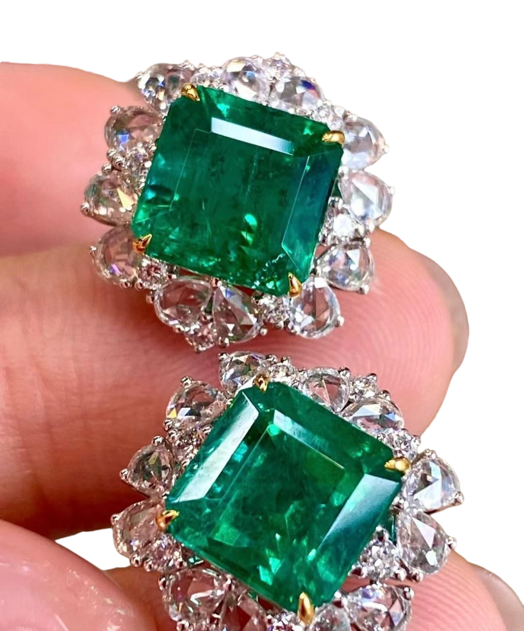 Sierra Emerald Cut Stud Earrings
