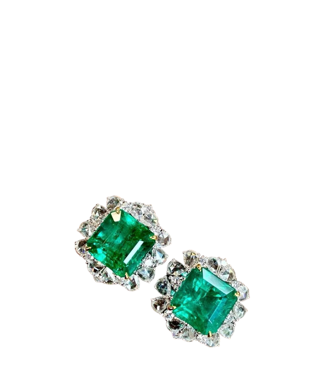Sierra Emerald Cut Stud Earrings