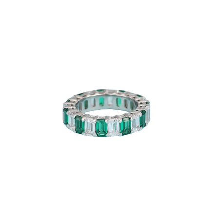 Emerald wedding rings