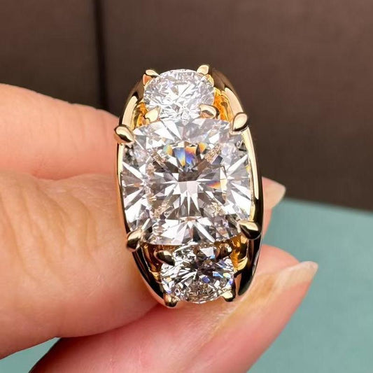 Sierra 3.0 cts Lab Grown Diamond Regalia Triad Ring