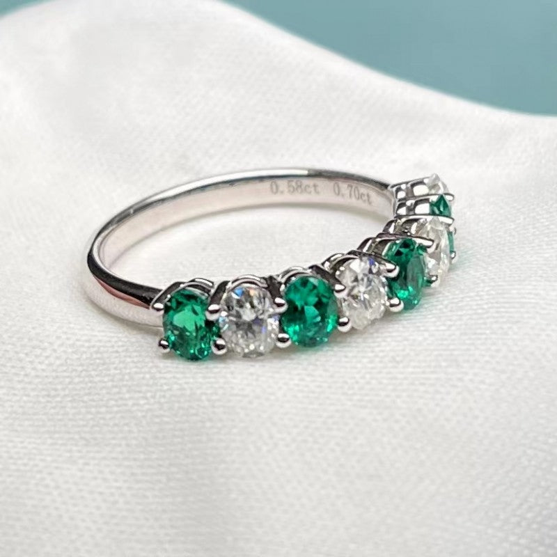Sierra Half Eternity Band Ring
