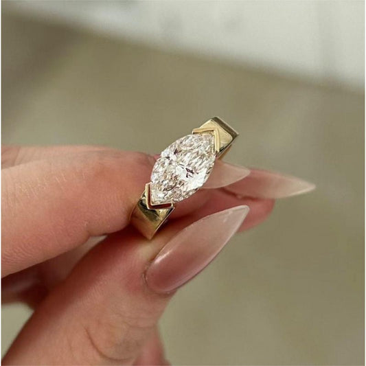 Sierra Celeste Marquise Ring